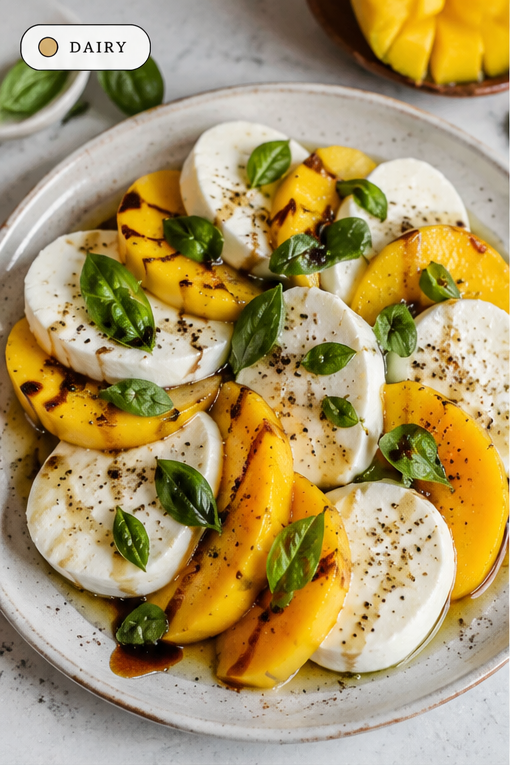 Mango Caprese with Buffalo Mozzarella